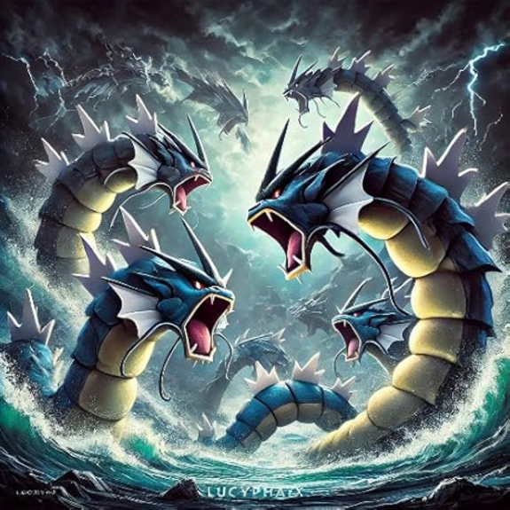 Gyarados art by Lucypha X